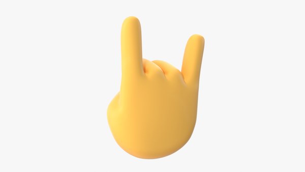 Zeichen der Hörner-Emoji 3D-Modell - TurboSquid 1549648