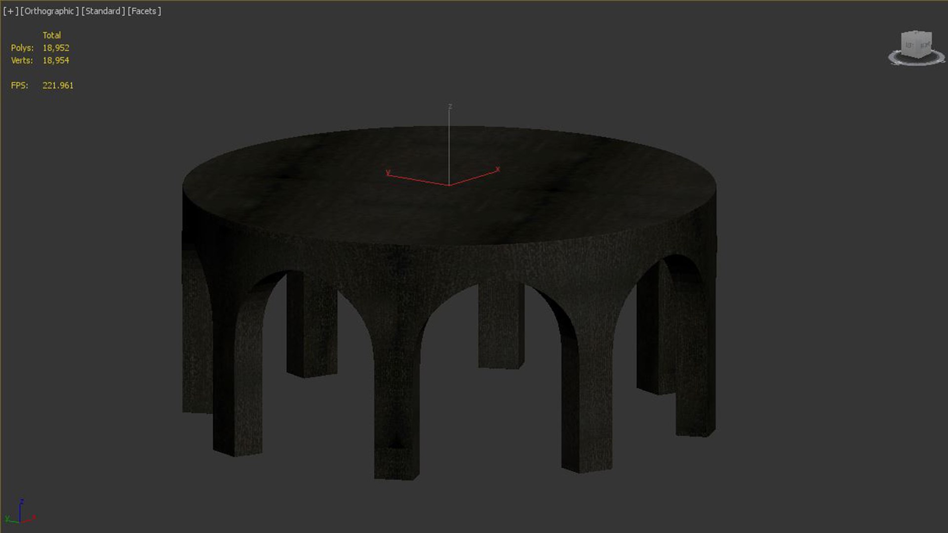 Villa Round Coffee Table 3D Model - TurboSquid 1896080
