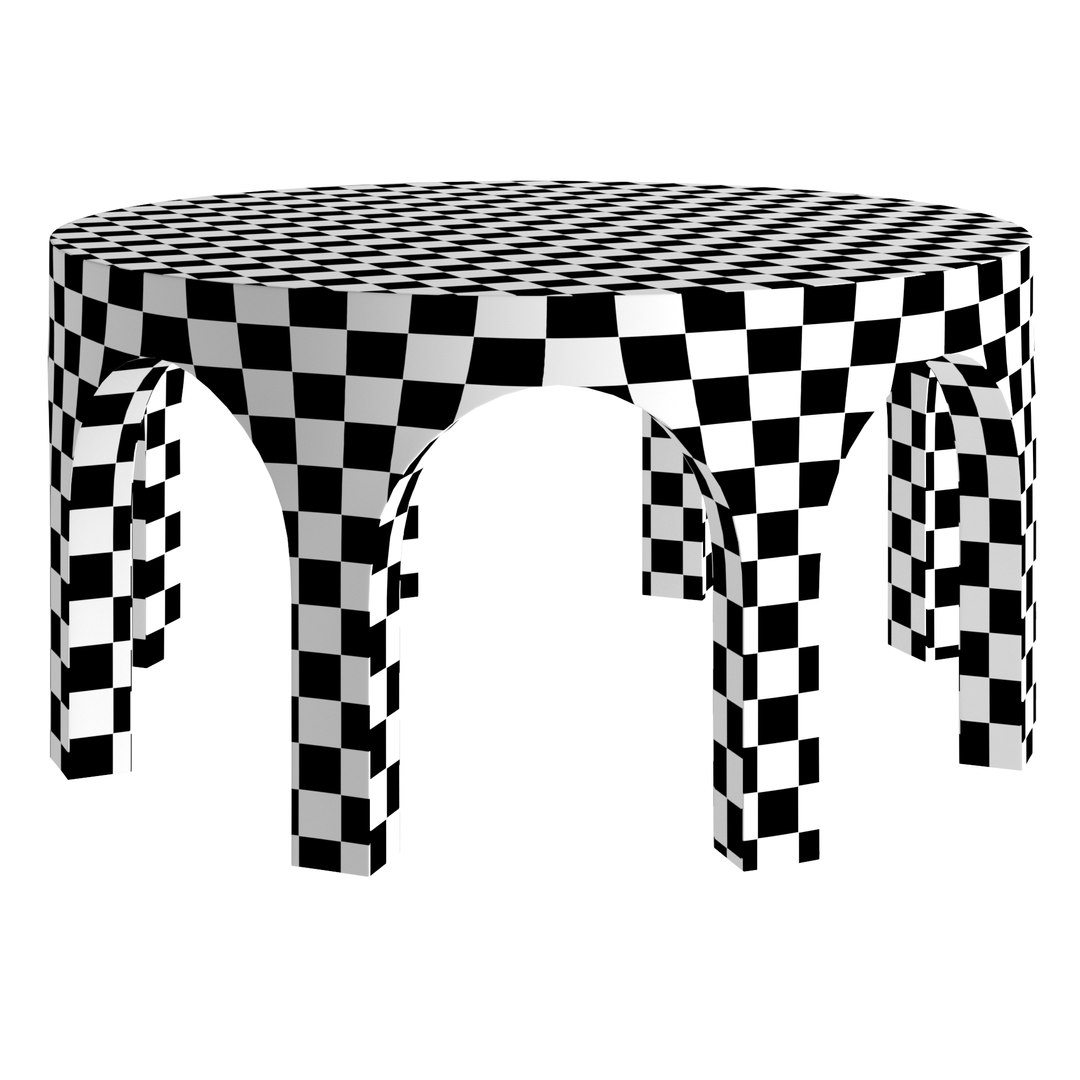 Villa Round Coffee Table 3D Model - TurboSquid 1896080