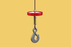 BUFFER SPRING LIFTING CRANE EYE HOOK ELECTRIC HOIST WIRE ROPE