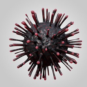 3D virus ball model