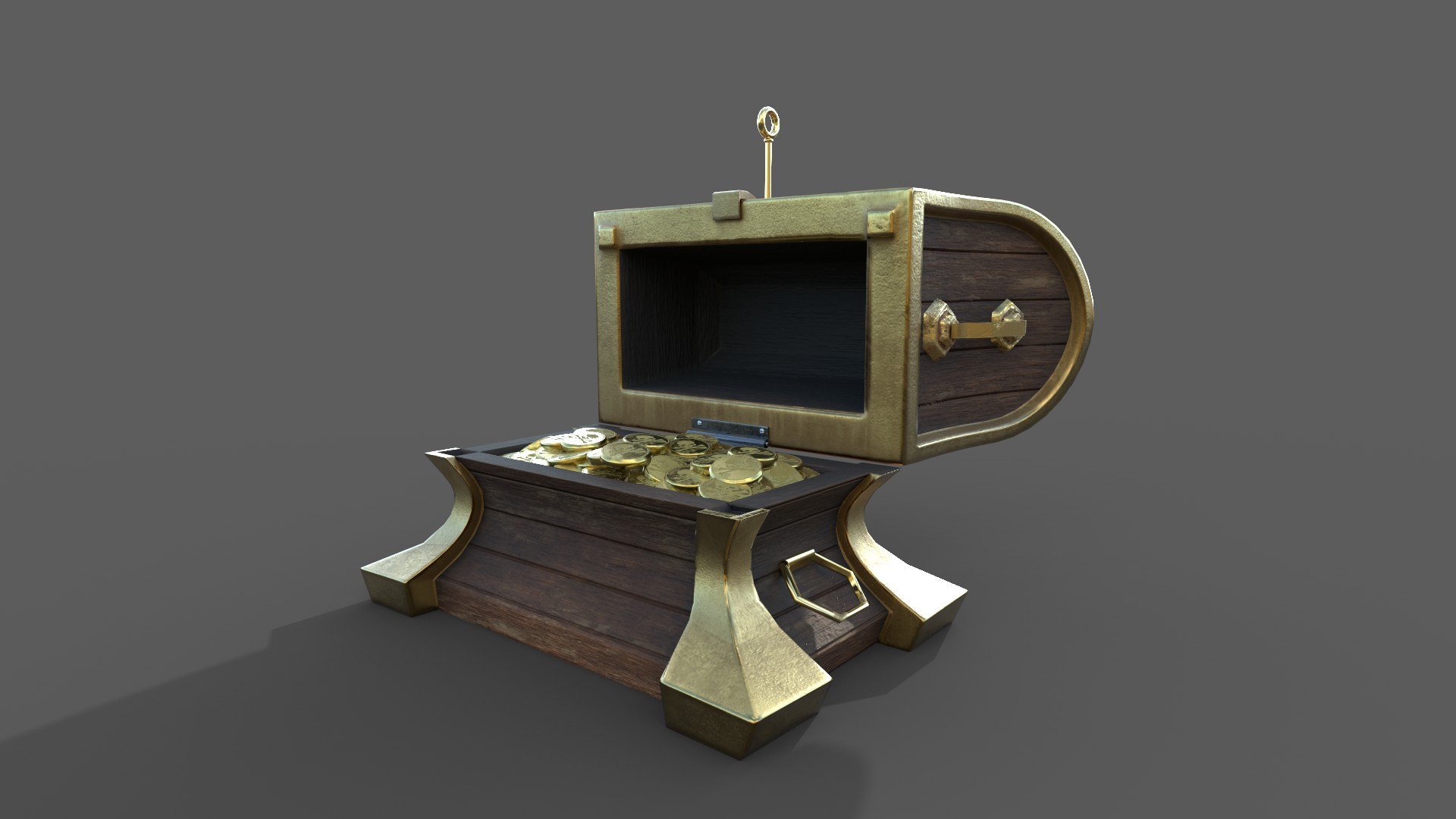 Curved Chest Animated model - TurboSquid 1718734
