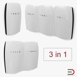 3D model tesla powerwall