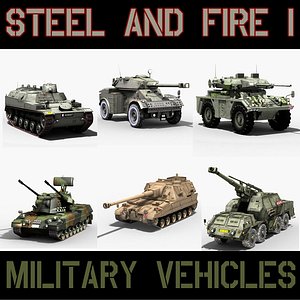 military vehicles 3ds
