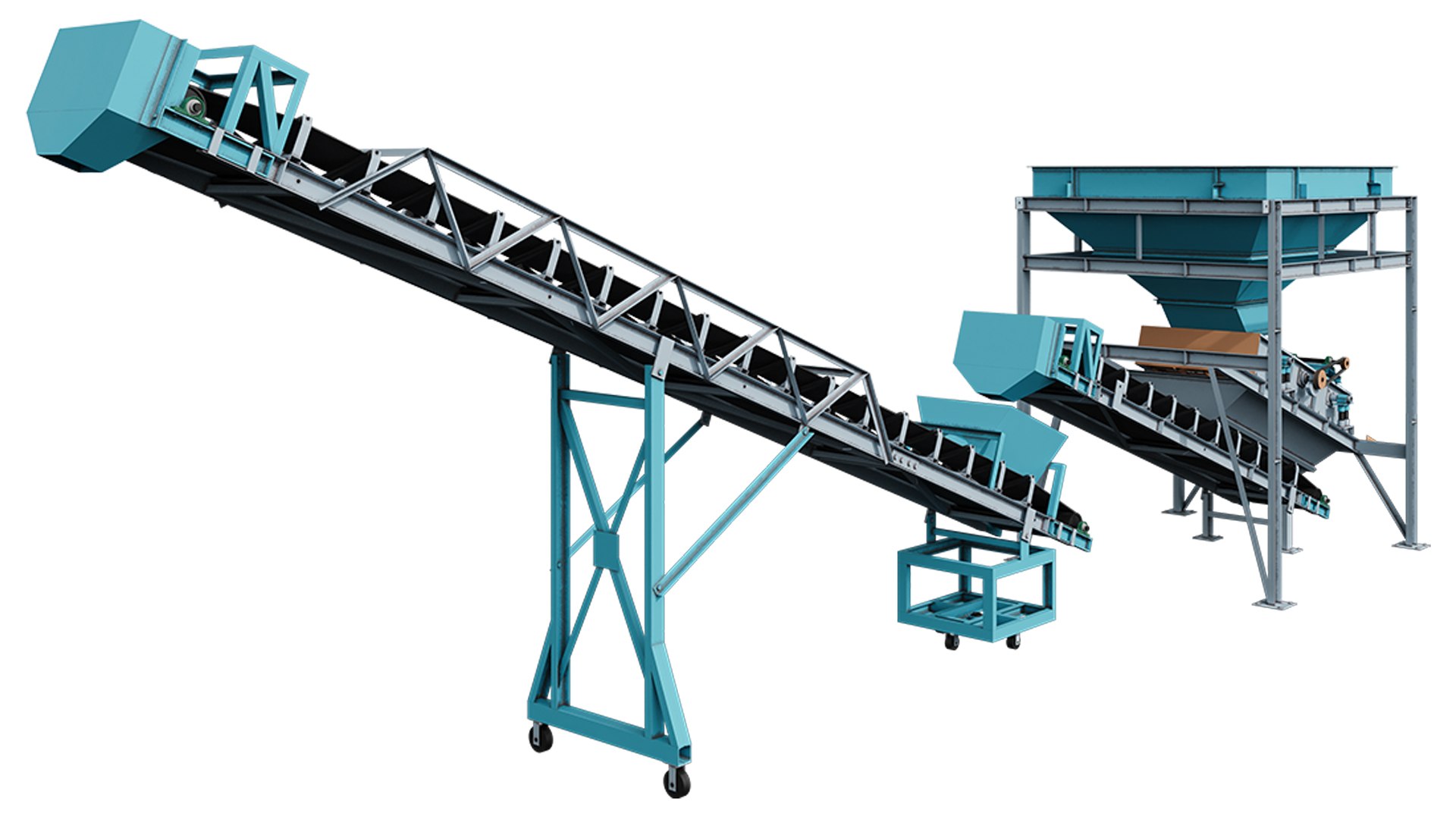 Vibrating Screen Machine For Concrete Batching Plant 3D Model ...