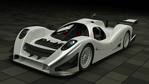 3D e-lmp concept racing car model