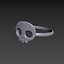 3D Skull Ring