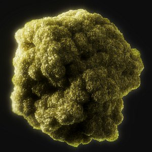 Moss Sphere Low Poly 1
