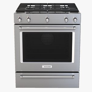 Whirlpool 30 Inch 5 Burner Gas Slide In Convection Range Oven KSGG700ESS