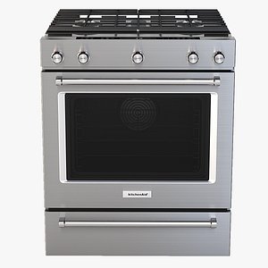 Whirlpool 30 Inch 5 Burner Gas Slide In Convection Range Oven KSGG700ESS