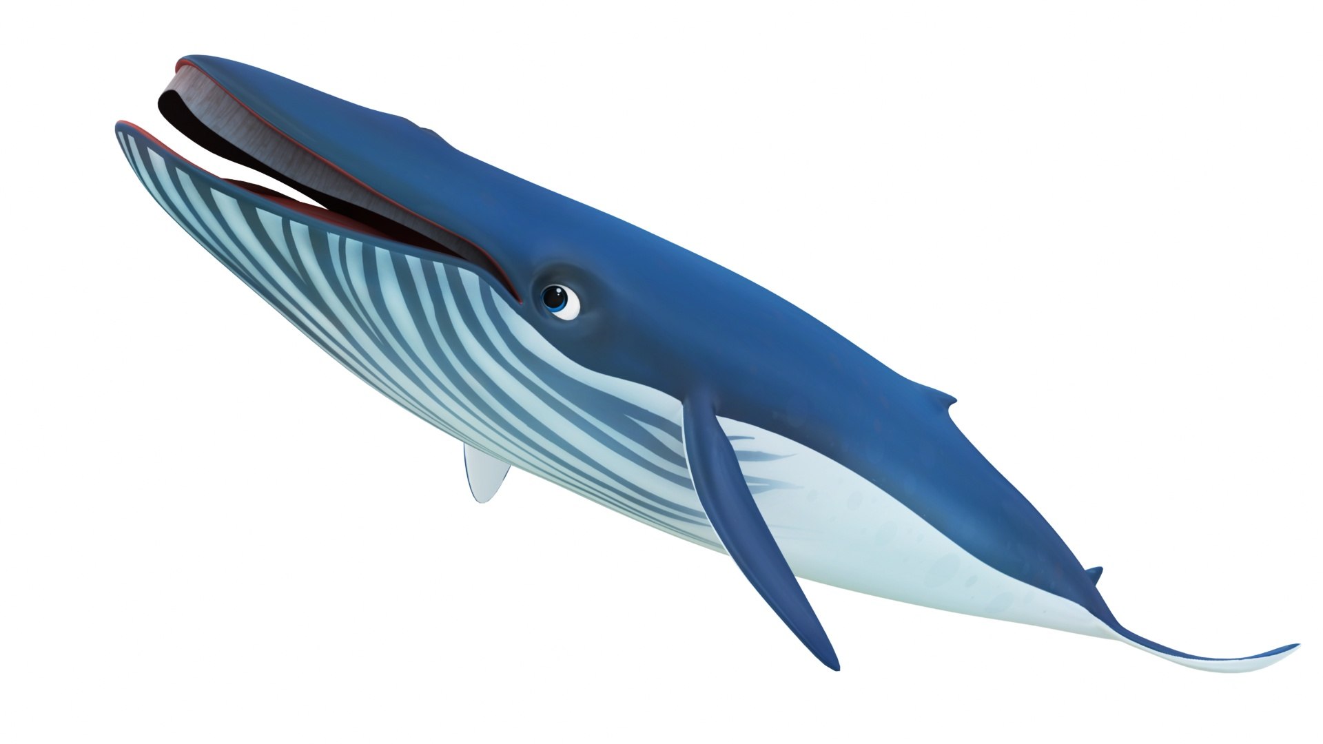 Cartoon Blue Whale 3D model - TurboSquid 2095736