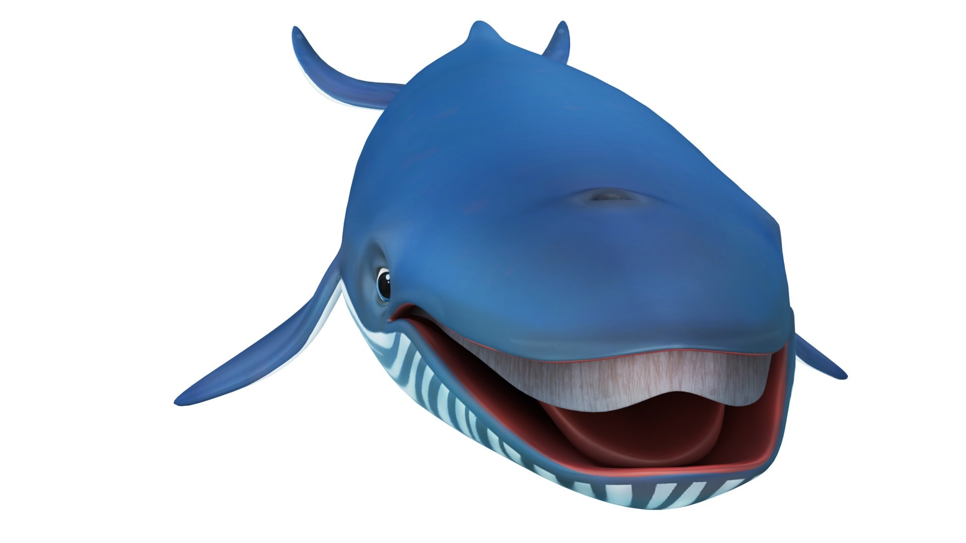 Cartoon Blue Whale 3D model - TurboSquid 2095736