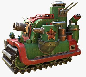 collection Cartoon Tanks 3D model