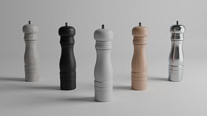 3D Salt and Pepper Mills