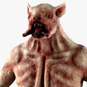 3D Daemon Vampire Monster