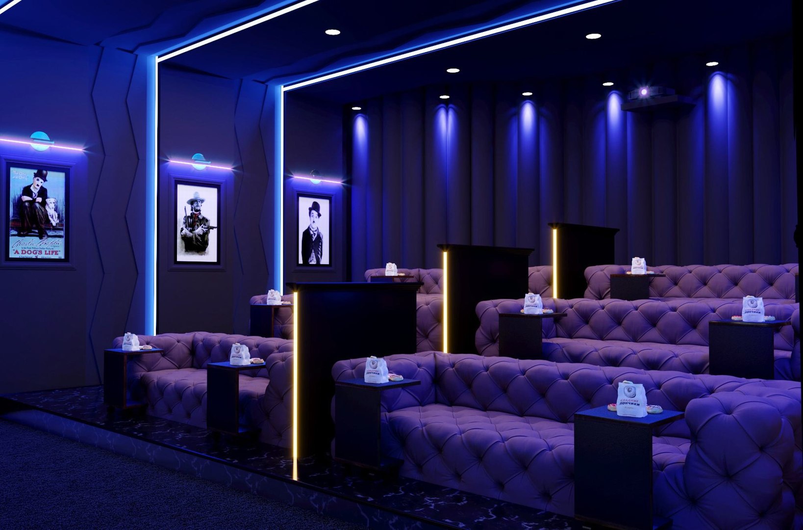 3D room interior theater model - TurboSquid 1668707