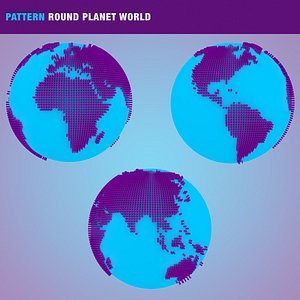Pattern Round Planet World