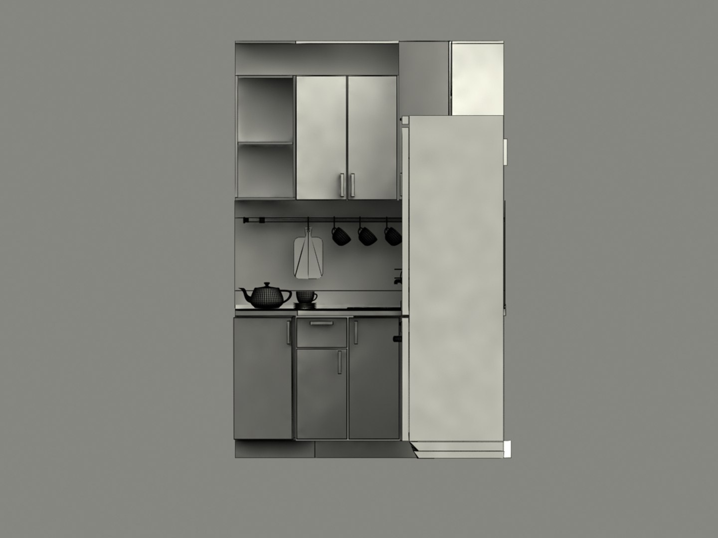 Kitchen Set Model - TurboSquid 1536889