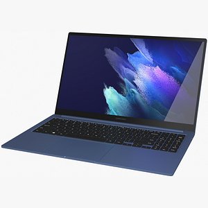 Samsung Galaxy Book 15 2021 Mystic Blue Rigged