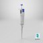 Laboratory Microliter Pipette Blue