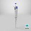Laboratory Microliter Pipette Blue