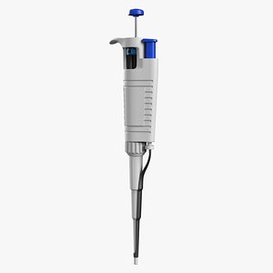 Laboratory Microliter Pipette Blue