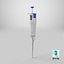 Laboratory Microliter Pipette Blue