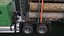 Truck 07 Log Trailer Green Version All PBR Unity UE Textures 3D model
