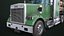 Truck 07 Log Trailer Green Version All PBR Unity UE Textures 3D model