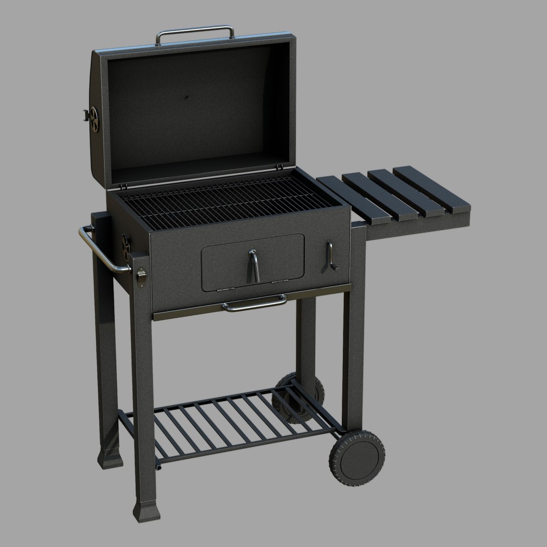 Barbecue With Complements Model - TurboSquid 2164233