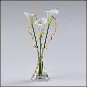 Vase of Lilies Flower Arrangement