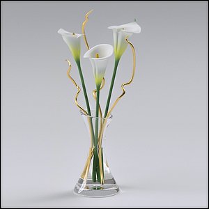 Vase of Lilies Flower Arrangement