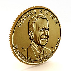 41st PRESIDENT GEORGE H W BUSH Presidential 1 Coin