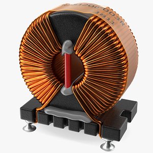 3D common mode choke filter model