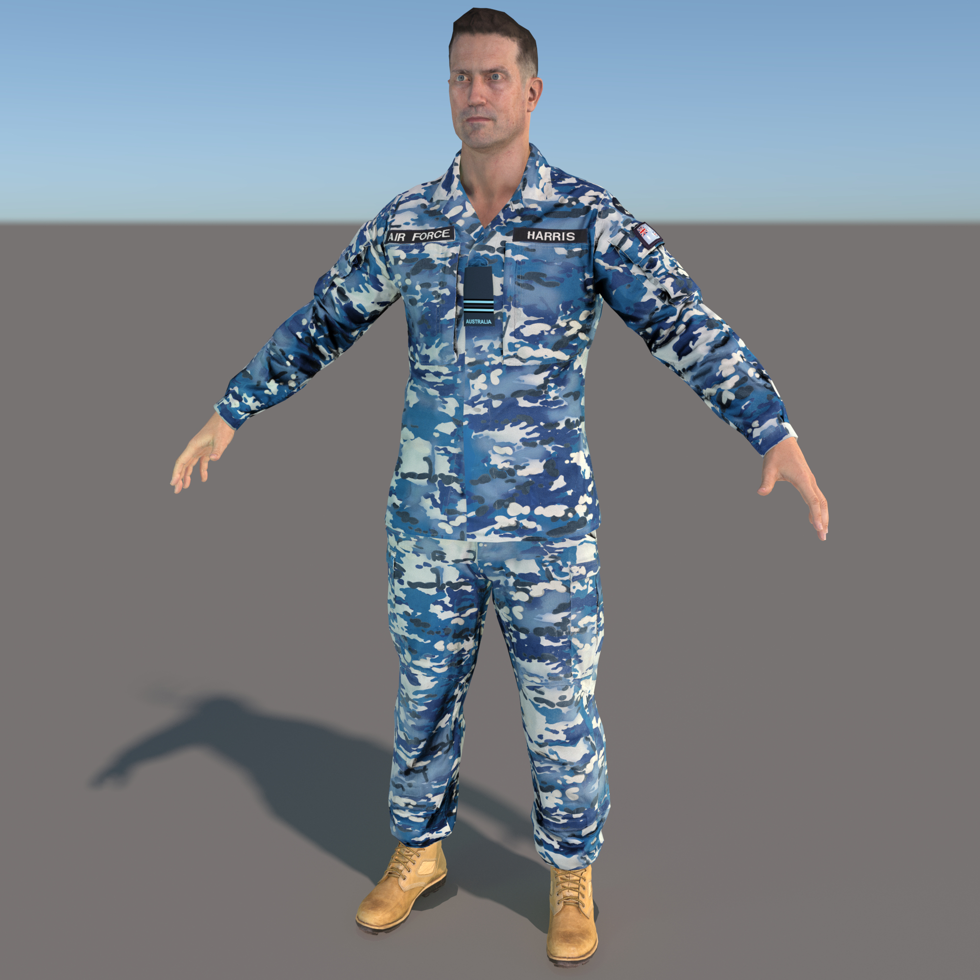 modelo 3d Camuflaje DPU de la RAAF australiana - RIGGED - TurboSquid ...