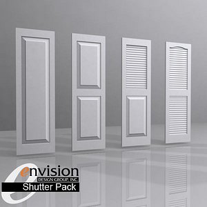 3d window shutter slat