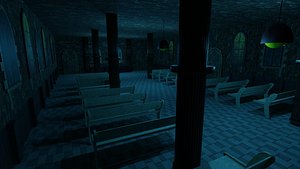 3D Church Interior model