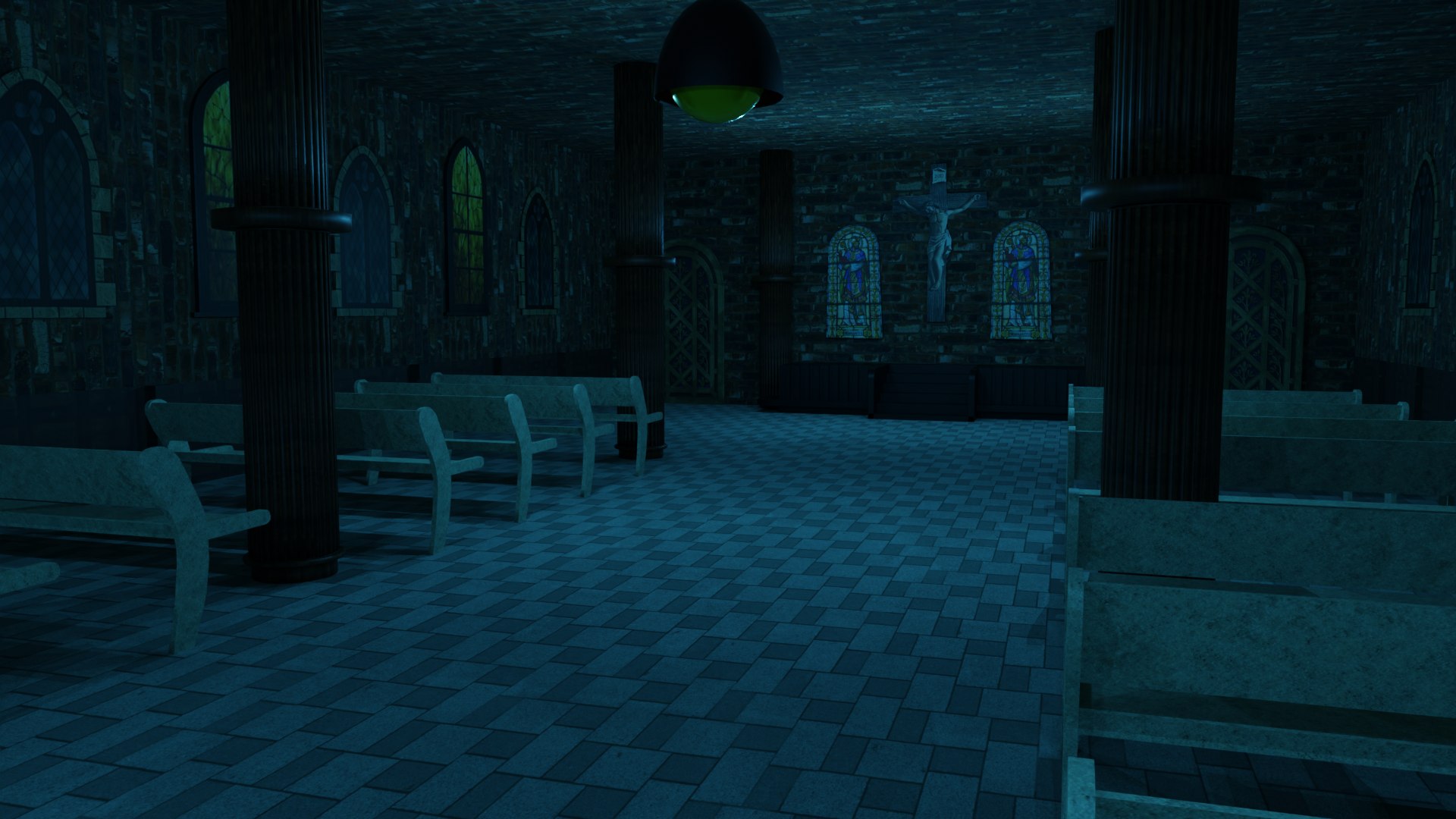 3D Church Interior model - TurboSquid 2132123