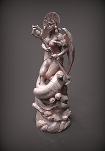 chess queen white 3D model