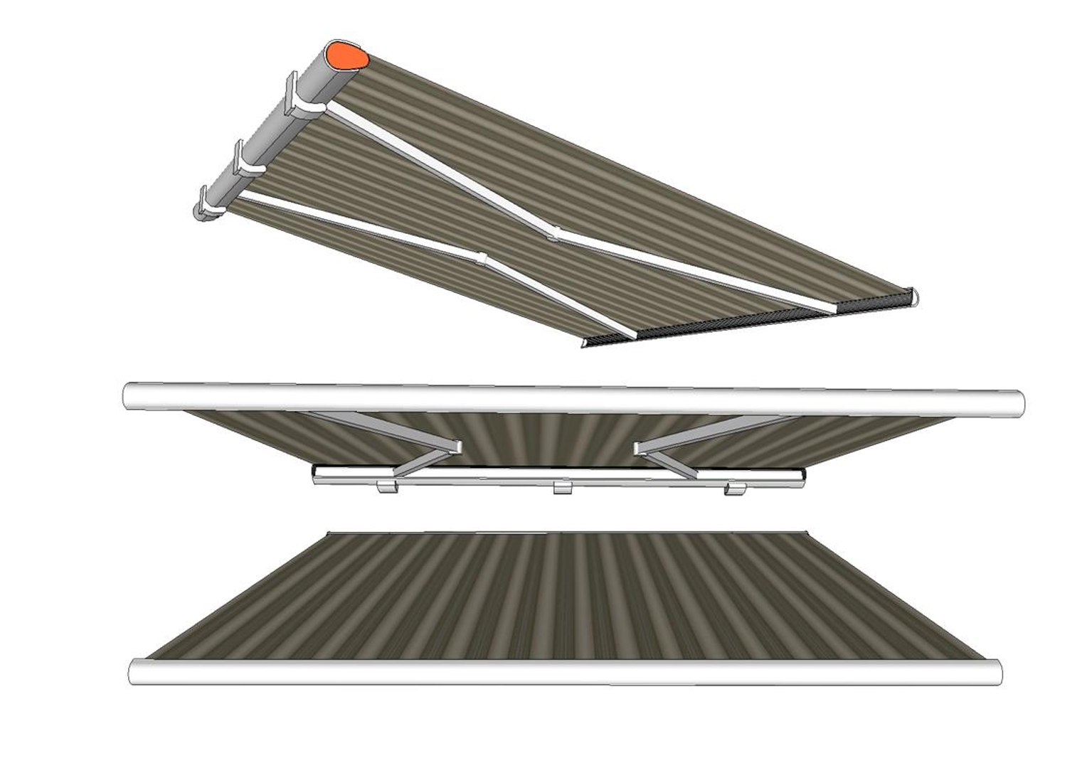 3d model awning