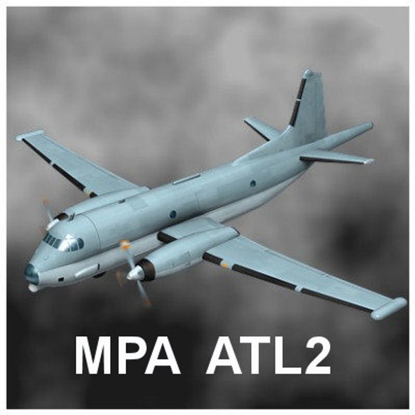해상 순찰 항공기 ATL2 3D 모델 - TurboSquid 512282