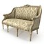 3D realistic classical furniture luxury model