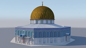3D dome rock - cupula model