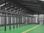 Modelo 3D do interior de um grande armazém industrial
