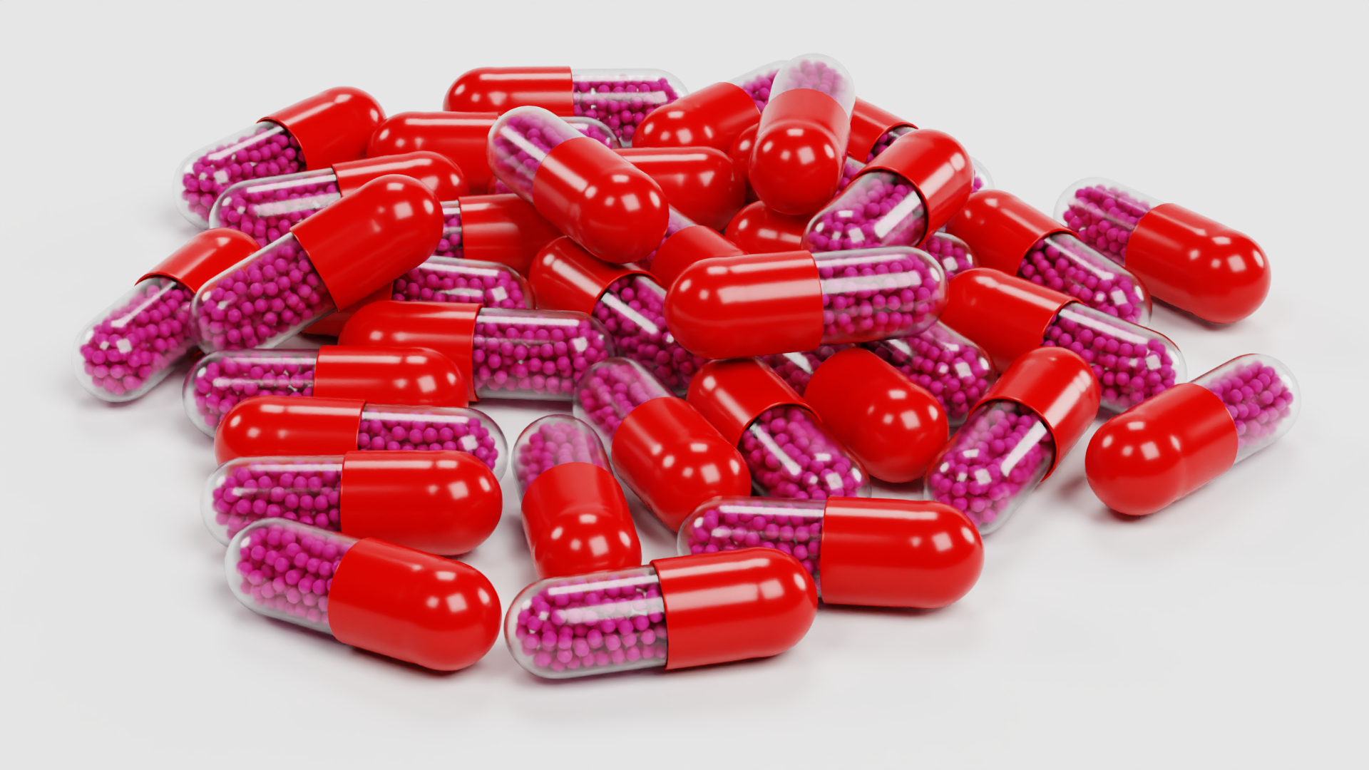 Pills Colored 3D Model - TurboSquid 2198761