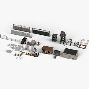 Street Props Pack for UE4 3D model