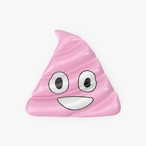 Giant Pink Poop Emoji Pool Float