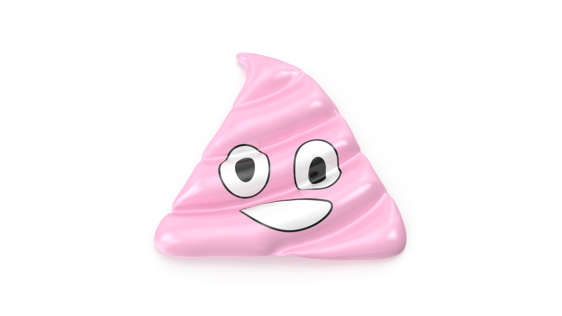 3D Giant Pink Poop Emoji Pool Float Model TurboSquid 1729891