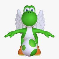 Classic Yoshi Wings Super Mario Assets