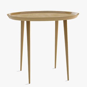 Oval gold table